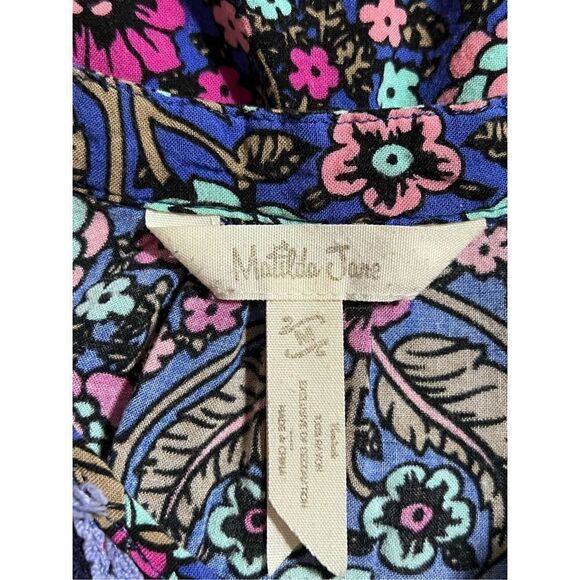 Matilda Jane Long Sleeve Floral Mini Dress Size M - Picture 4 of 4